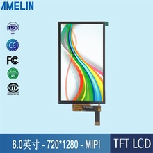 6寸TFT型 LCD液晶屏 720*1280分辨率 MIPI接口 可带触摸屏 显示屏