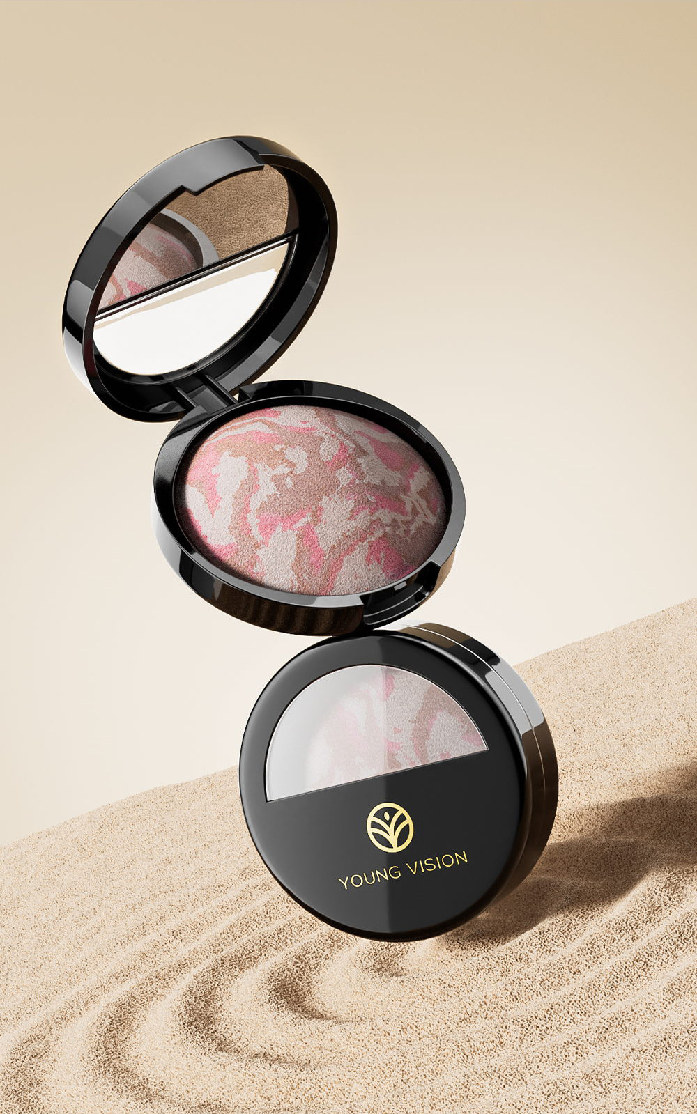 YOUNG VISION 4-color Pork Belly Baking Powder Foundation is a fine and smooth powder that can enhance skin tone and set the makeup undefined
