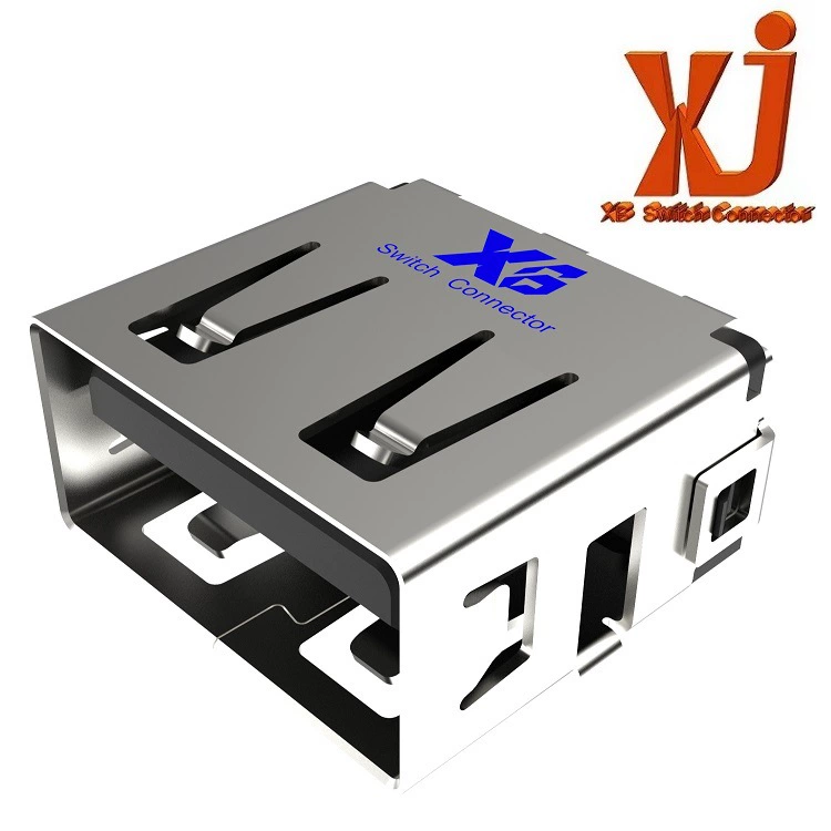 Поставка USB розеток, последние двусторонние двусторонние материнские платы A 90 градусов без подушек, длина 2.0 горизонтальная USB материнская плата A материнская 2.0