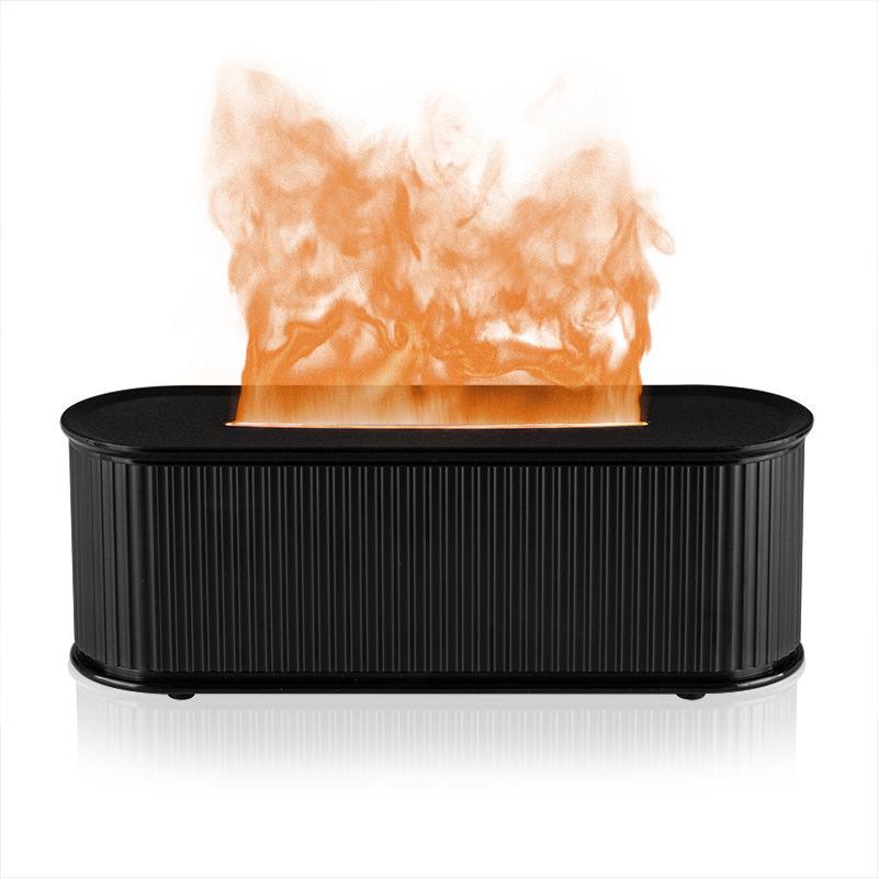 Nuevo humidificador de chimenea retro, máquina de fragancia pequeña de escritorio, luz de ambiente colorida para el hogar, máquina de aromaterapia de chimenea de llama