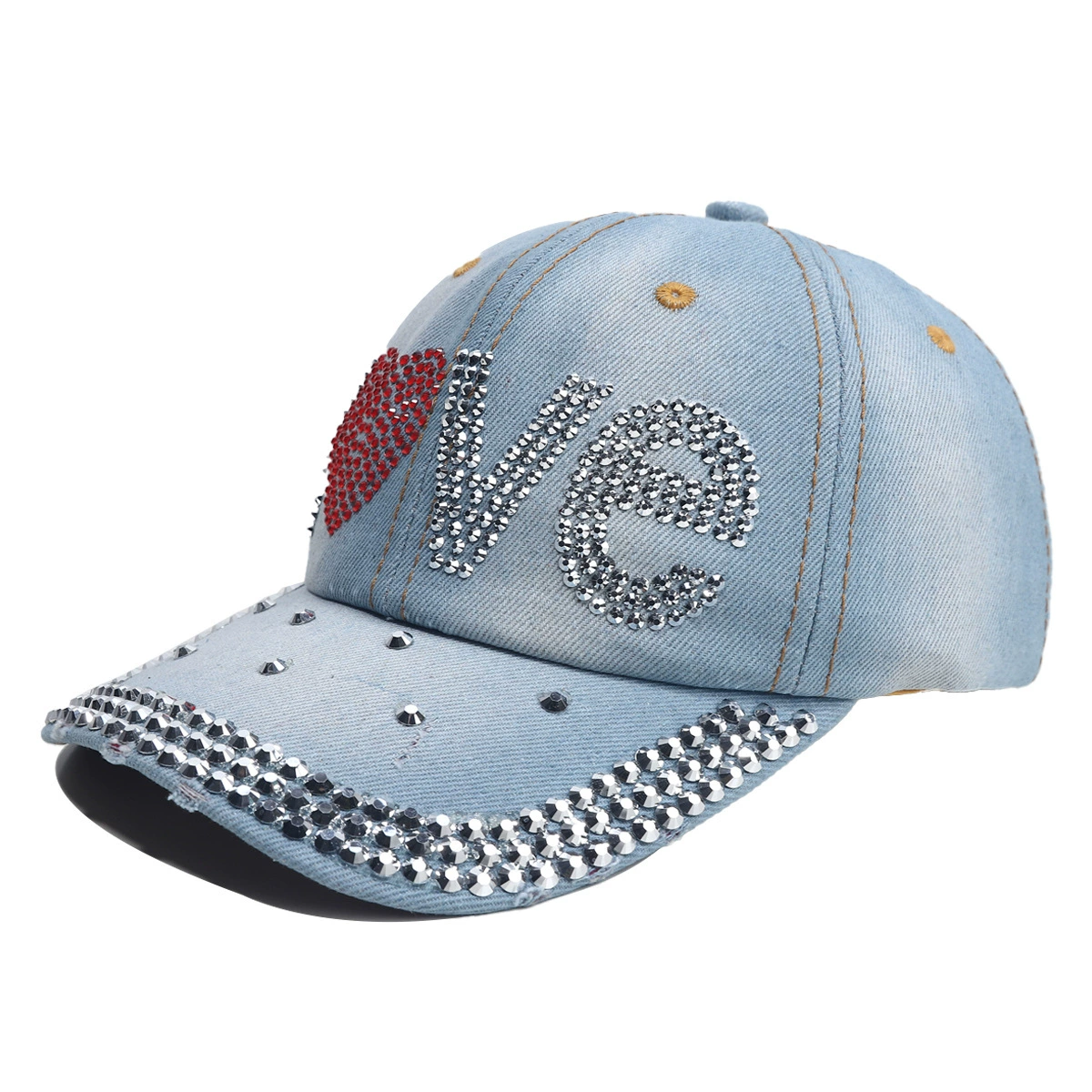 Denim Baseball Cap (Mosey) Unisex, Adjustable 56–58 cm, Summer Sun Hat
