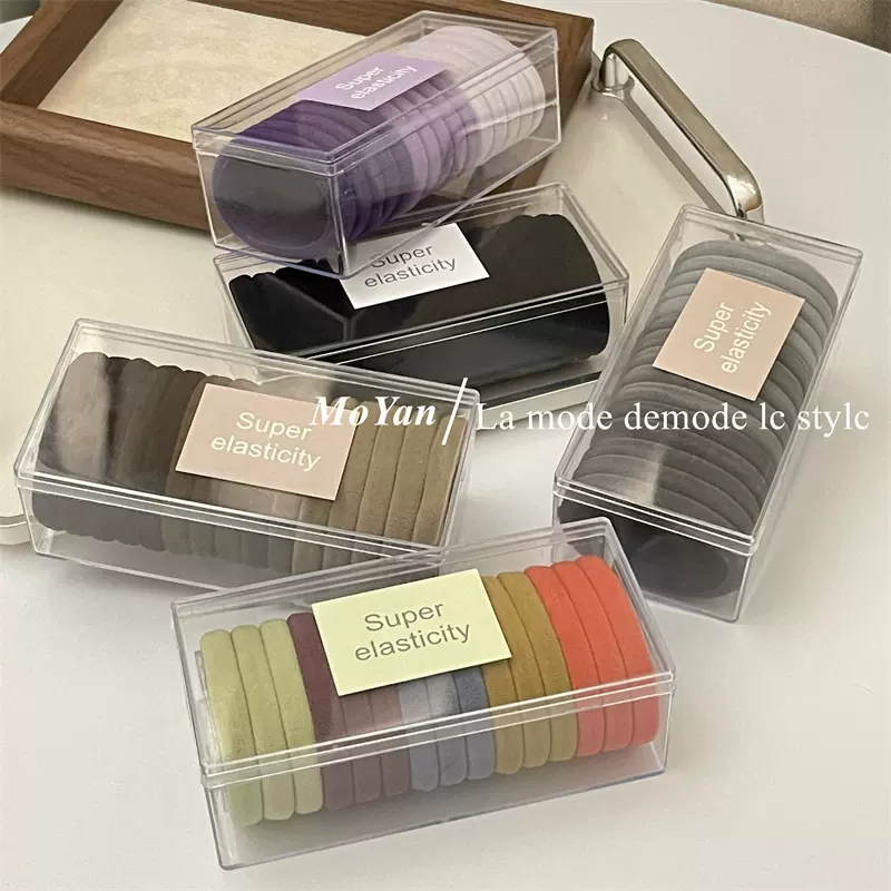 糖果色无痕不伤发头绳女简约发绳气质绑头发圈秋冬高弹耐用橡皮筋