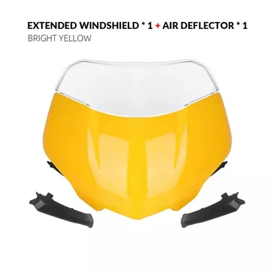 Windshield Deflector Accessories, Motorcycle front windshield - bright-yellow