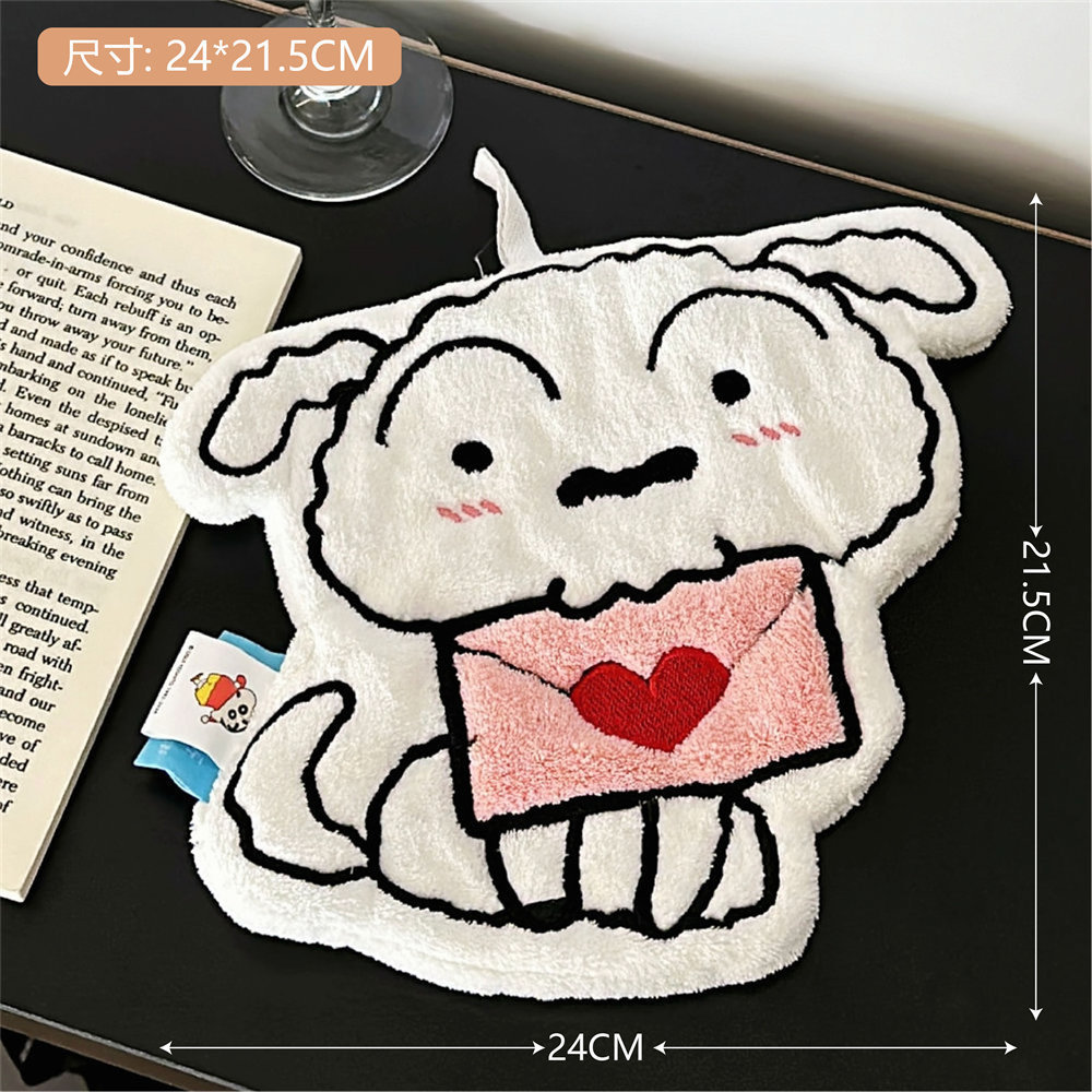 Nuevas lindas toallas de dibujos animados para perros no se pueden colgar, super absorción de agua, toallas para niños colgantes, regalos pequeños