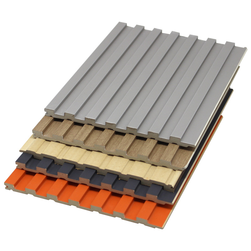 Source Factory Accept Foreign Trade Orders WPC Solid Grille Background Wall Bamboo Fiber Wall Panel