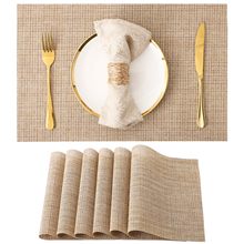 亚马逊餐垫搭配桌巾桌垫砂锅垫适用于家庭厨房PVC西餐垫防水防油