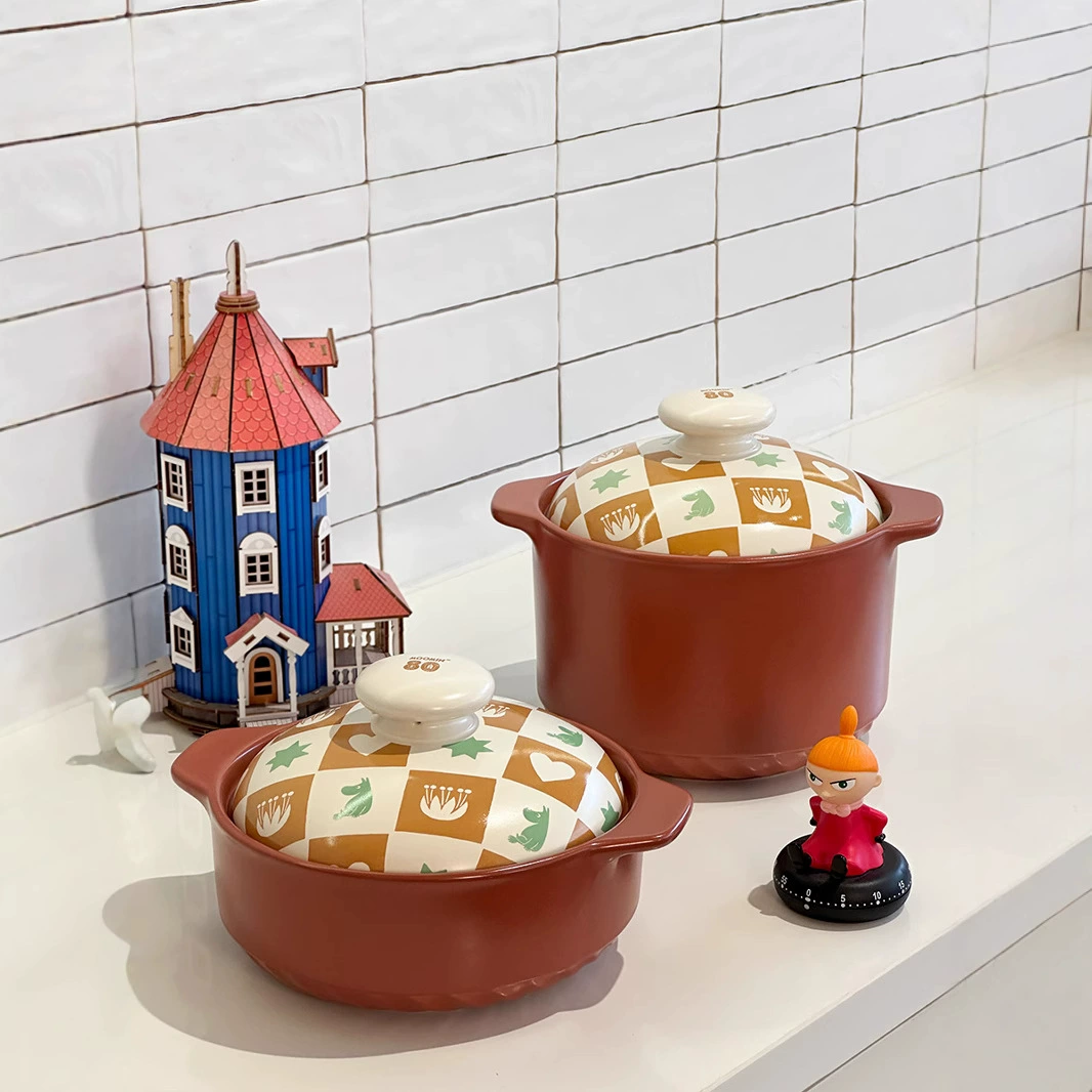 Мумин Moomin 80-летний юбилей казан для супа тушения горшок керамический термостойкий казан для тушения казан для тушения кастрюля для тушения