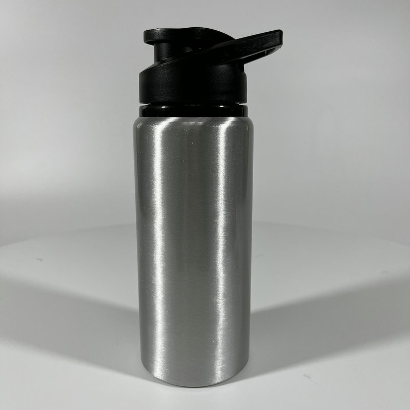 Botellas de agua deportivas de aluminio personalizadas para exteriores, vasos rectos de aluminio para ciclismo de montaña y carretera, vasos publicitarios de fabricante para regalo.