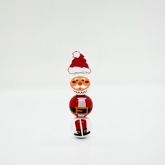 源工場 クリスマステーマ 20mm 木製ビーズ プリントカラーセット 木製ビーズDIYアクセサリー用