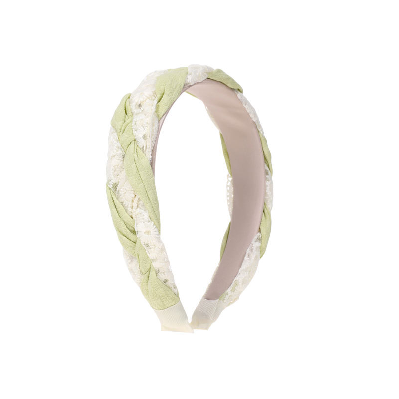 Niños bordes anchos de encaje twisted banda de cabello 2025 alta textura banda de cabello de dopamina universal para el cabello de presión