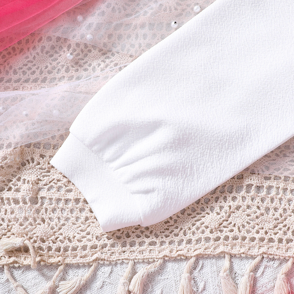 EW Abbigliamento per bambini Primavera/Estate Nuovo Top corto per bambini di taglia media e grande e bambine, Set gonna con spalline Love DTZ1012-D_voghion.com