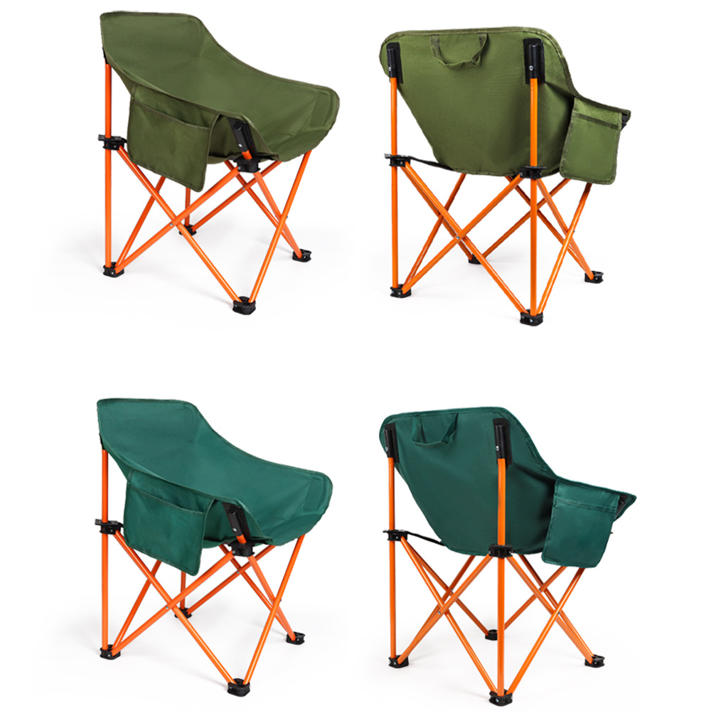 新款折叠椅户外月亮椅露营可折叠椅沙滩椅美术写生折叠椅子