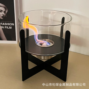 Desktop heating alcohol fireplace real flame burning atmosphere decorations cross border hot sale modern heater stove