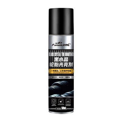 Car Tire Wax Cleaner Decontamination Polish-Free Wipe-Free Foam Cleaning Waterproof Maintenance Car Tire Glaze Bright and Long-Lasting (Cleaning/curing agent) - tire-brightener
