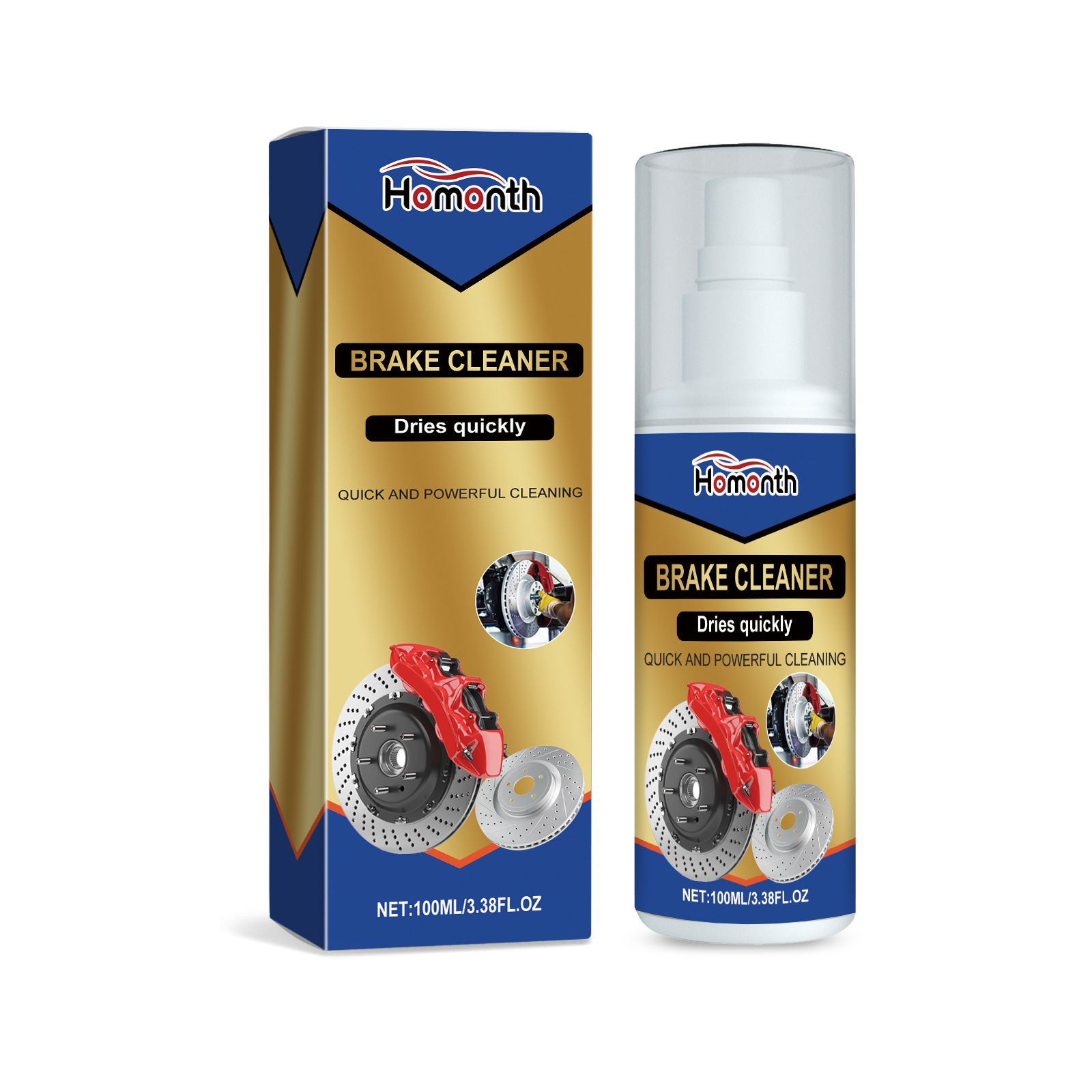 Cross-border Homonth Car Brake Cleaner Car Oil Care Vehicle Brake System Cleaner 5