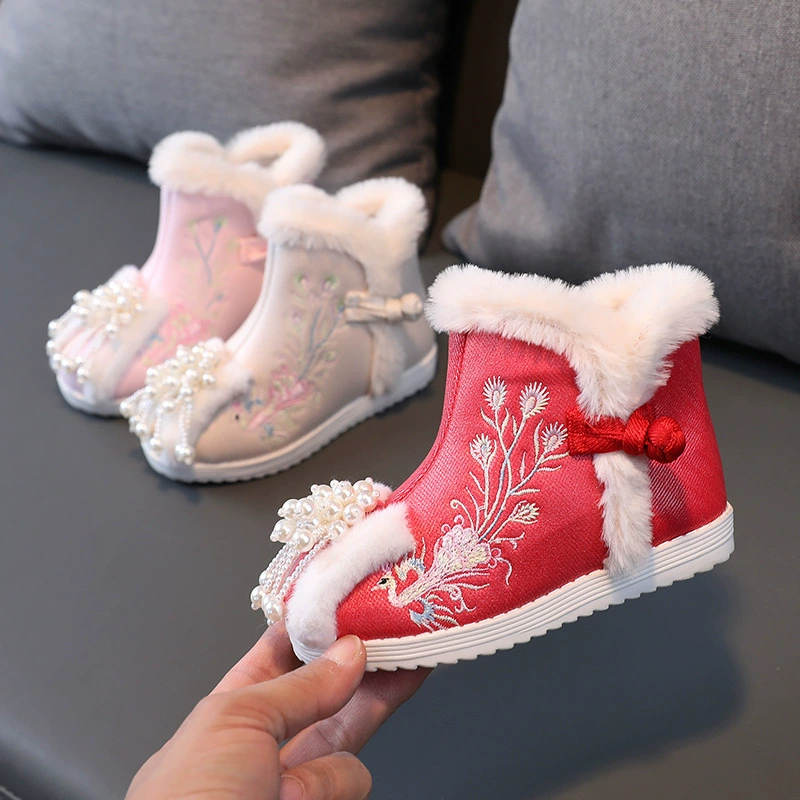 Hanfu обувь для девочек зимний китайский стиль