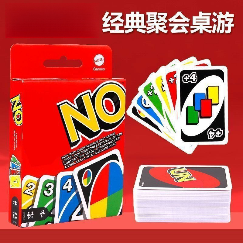 UNO Card Game 112 Cards Board Game for Adults, Casual Party Multiplayer Game, Standard Edition