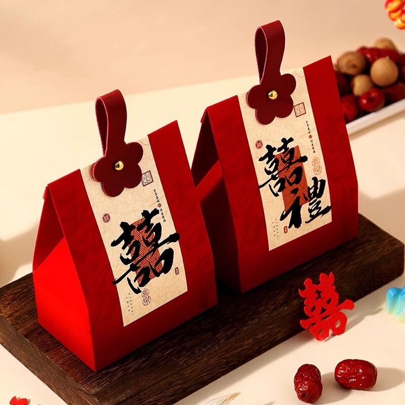 Wedding Candy Box 2025 New Chinoiserie High-End Wedding Candy Bag Wedding Engagement Candy Gift Box Packaging Box