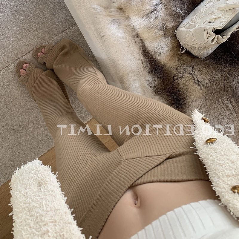 High-Waisted Flared Pants with Tassels for Women, New Autumn and Winter Style, Slimming Casual Khaki Bell-Bottom Pants