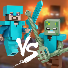 我的世界积木人仔全套minecraft周边史蒂夫him武器装备拼装玩具布
