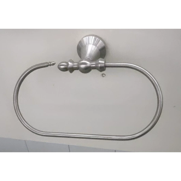 81500 mirrored oval towel ring