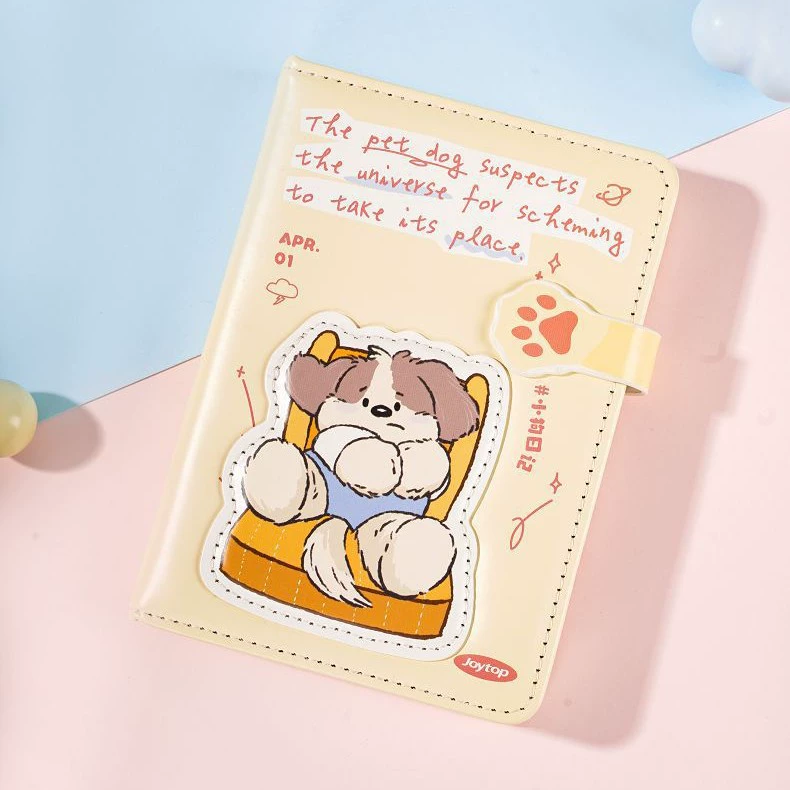 Joytop Puppy Diary - маленькая необычная магнитная книжка-кабель A6 (цветные внутренние страницы) высокоточная мультяшная книжка