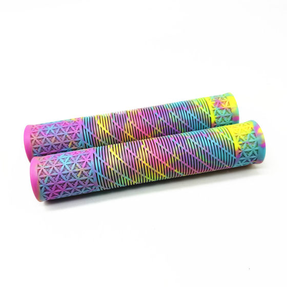 New extended mixed color mountain bike handle cover rubber non-slip soft handle cover riding modified bicycle grip accessories