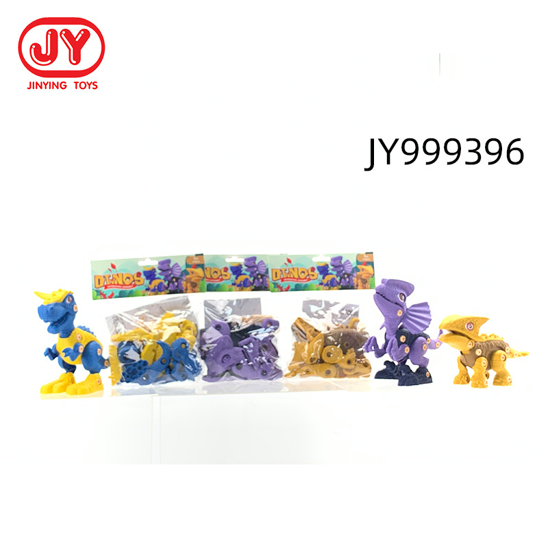 Desmontaje y montaje para niños juguete de dinosaurio Niño montaje de tornillo desmontable modelo eléctrico suministro de puesto de juguete