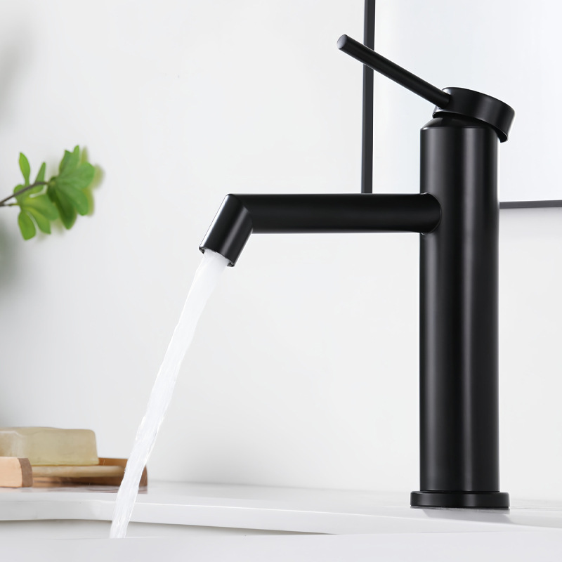 304 Stainless Steel Washbasin Faucet Hot and Cold Basin Bathroom Toilet Washbasin Mixing Valve Faucet