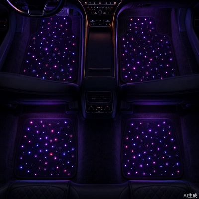 Car Starry Sky Carpet USB Car Carpet