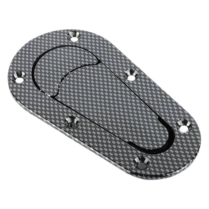 Coche de fibra de carbono campana de bloqueo invisible campana de bloqueo sin bloqueo patrón de fibra de carbono campana de bloqueo piezas de modificación Universal