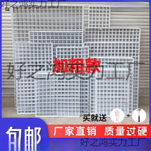 加粗网片网格白色铁网超市货架子铁艺照片墙铁丝格子网置物架挂墙