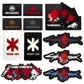 赛博朋克2077周边机能风 补丁 PVC软胶 魔术贴士气章武侍乐队荒坂