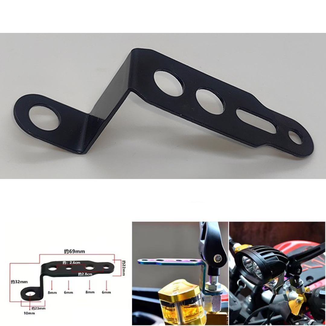 Lámparas de doble reflector de motocicleta de alto brillo remoto impermeable reforma de luz intensa pavimentación del faro auxiliar