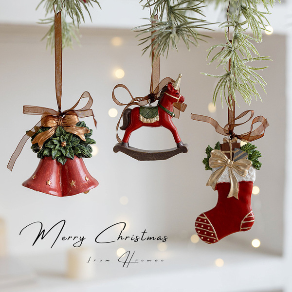 Christmas retro three dimensional small bell
