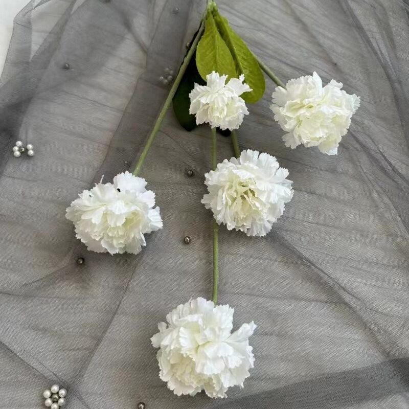 特价仿真花婚庆用花玫瑰蝴蝶兰百合满天星绣球假花白色仿真花批发|undefined
