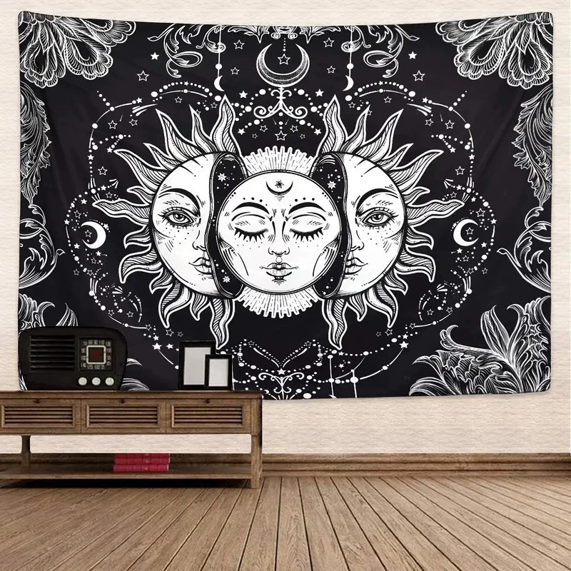 Mysterious tapestry solar-powered for bedroom