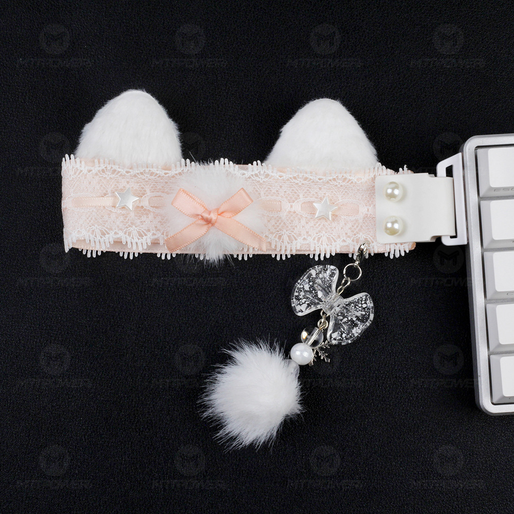 Caballos de teclado de encaje con hebilla teclado decorativo hecho a mano accesorios de teclado wootingATKDIY universal transfronterizo