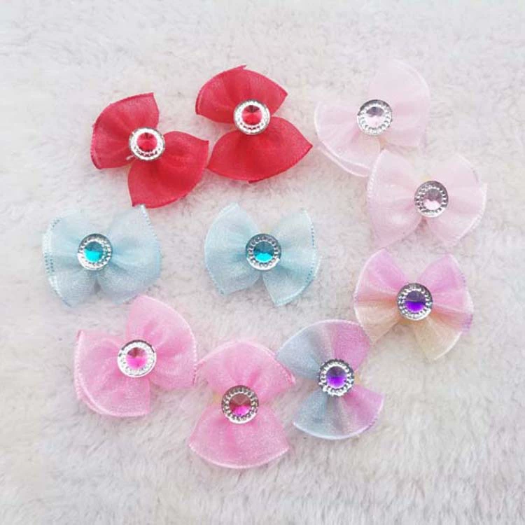 Товары для домашних животных украшения для домашних животных Снежная пряжа лента лук резинка голова Цветок голова Цветочные украшения Тедди йоркширское домашнее животное