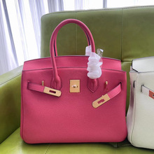 厂家批发欧美经典斜挎时尚女士头层牛皮铂金真皮女包手提单肩包