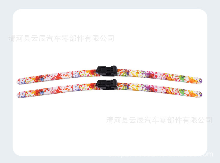 Colorful Carbon Fiber Wipers in Pink, Yellow, Blue, White, Orange, Purple, and Multi-Colors Suitable for All Car Models