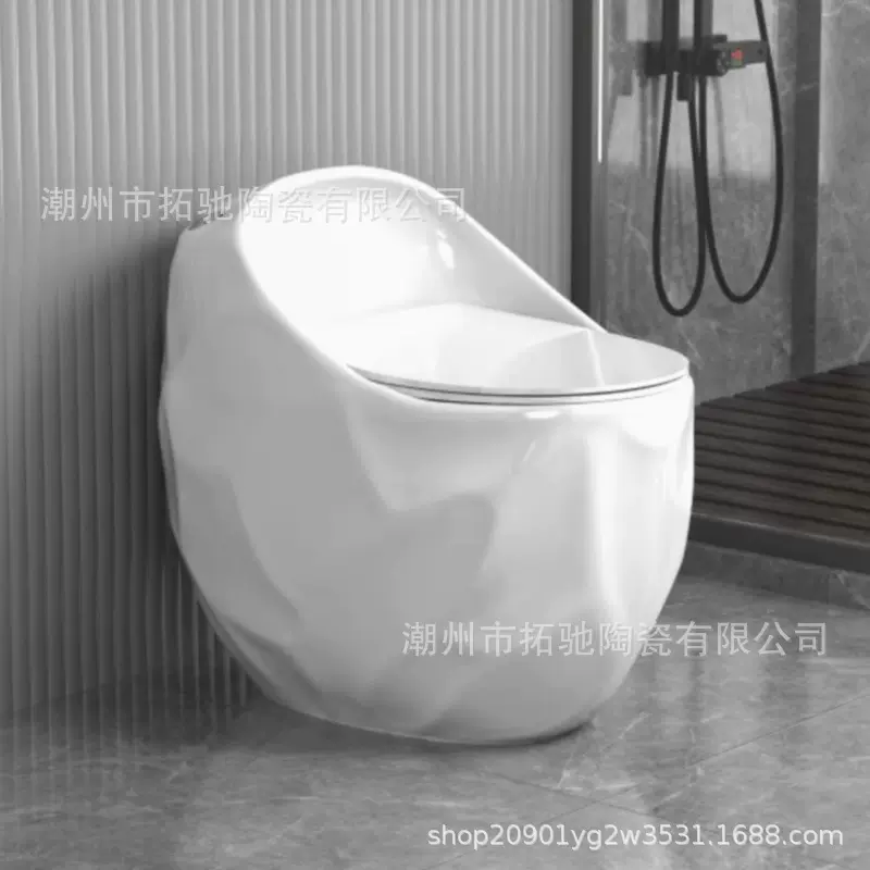 家用鸡蛋型花生创意马桶卫生间大管道超漩虹吸防臭防溅陶瓷坐便器