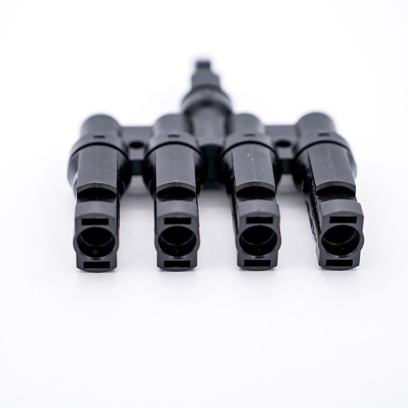 Mc4 Solar Plug Photovoltaic Device 4-to-1 T-Type Five-Way Solar Branch Connector Photovoltaic Connector