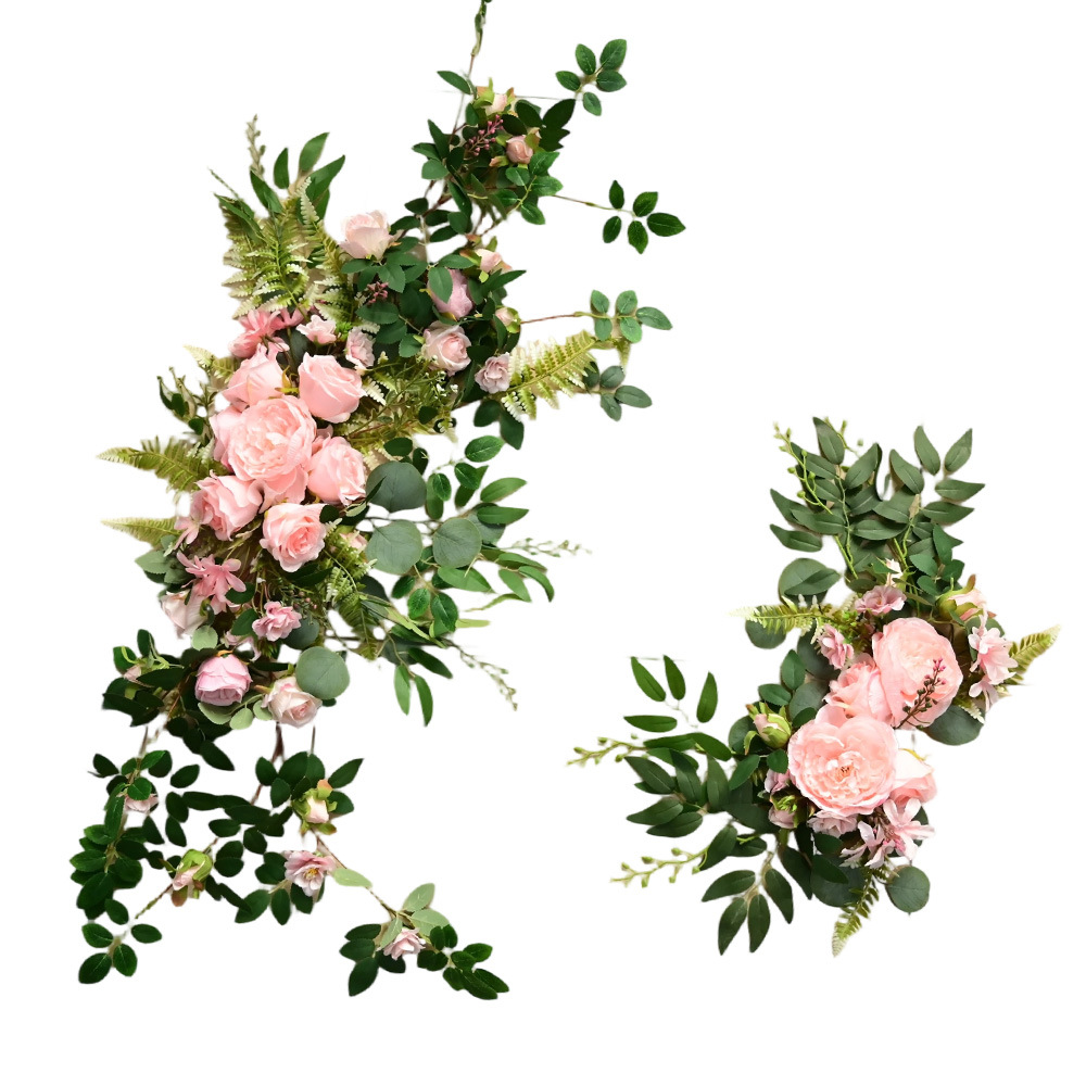 Amazon 2025 simulación transfronteriza de flores de agua bienvenida arco decoración floral decoración de boda al aire libre floral decoración de boda