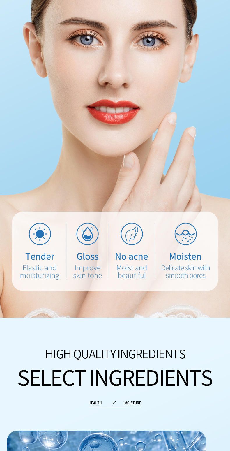 100% English Essence SADOER Hyaluronic Acid Moisturizing Essence Moisturizing Essence Moisturizing Skincare Products Cross-Border