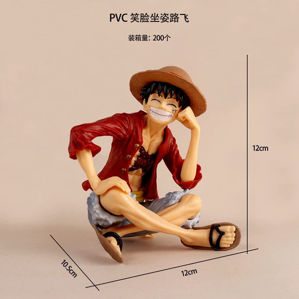 Smile sitting posture Luffy-bag dressing
