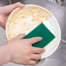 批發家用雙色雙面洗碗海綿 加工大小油漬污漬清潔海綿塊批發海綿
