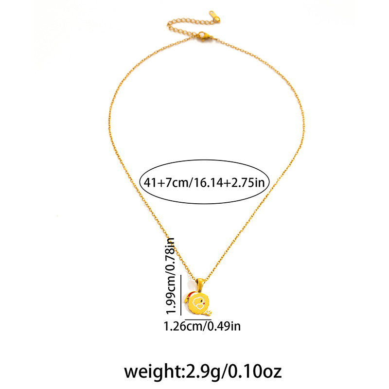 7g Weight 0.03µm Gold Plating Thickness Electroplated Gold Plating Process Golden Plated Plating Material 201 Stainless Steel Pendant Material Pendant Necklace Classification 201 Stainless Steel Chain Material cable chain Chain Type 1 Piece Quantity Holiday, Daily Occasion 201 Stainless Steel Material Santa Claus, Number Pattern Women's Gender Cute Style Plating Craft Fashionable Stainless Steel Christmas Necklace For Women 26 Small Letter Pendants Versatile Minimalist Choker Trendy Accessory 45