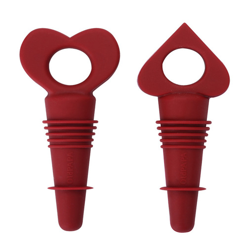K9HX wholesale household silicone red wine stopper wine bottle stopper soft stopper seal wine stopper sealer fresh seal