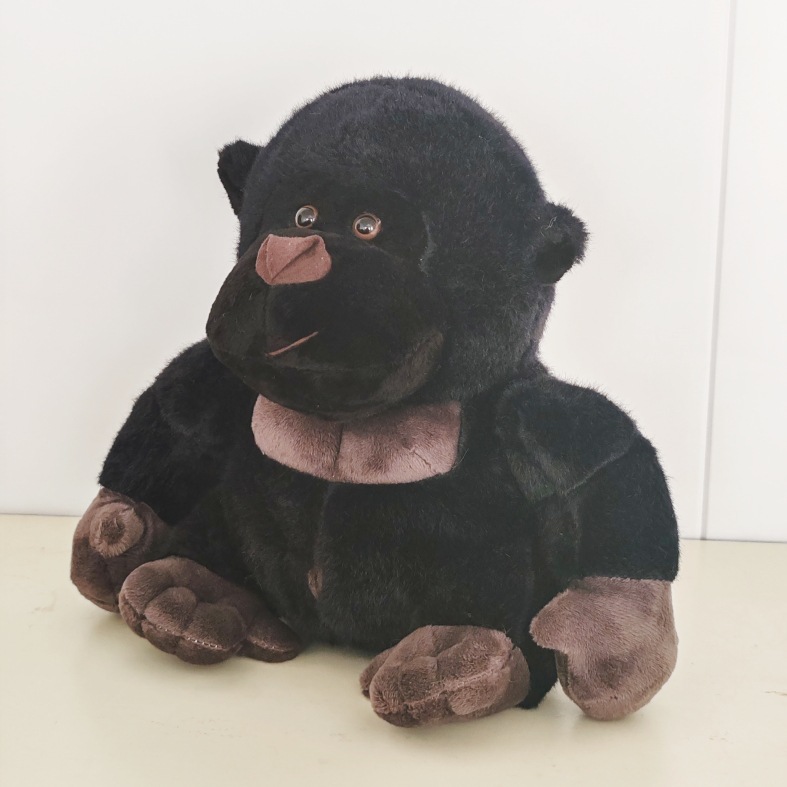 Feo lindo gorila de Diamante Negro muñeca de peluche de juguete para niños ragdoll muñeca garra máquina muñeca transfronteriza al por mayor